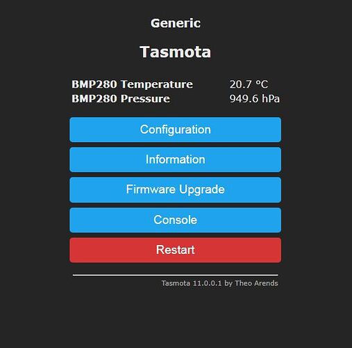 tasmota temps