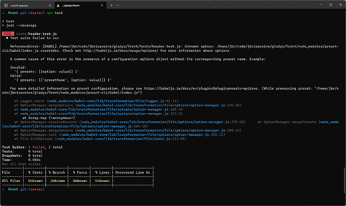 2023 12 01_FRONT_NPM TEST ERROR