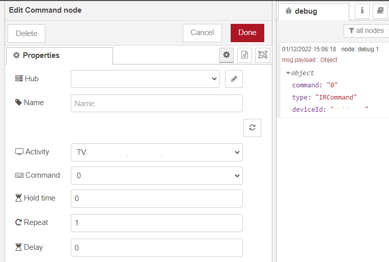 Hub number+debug